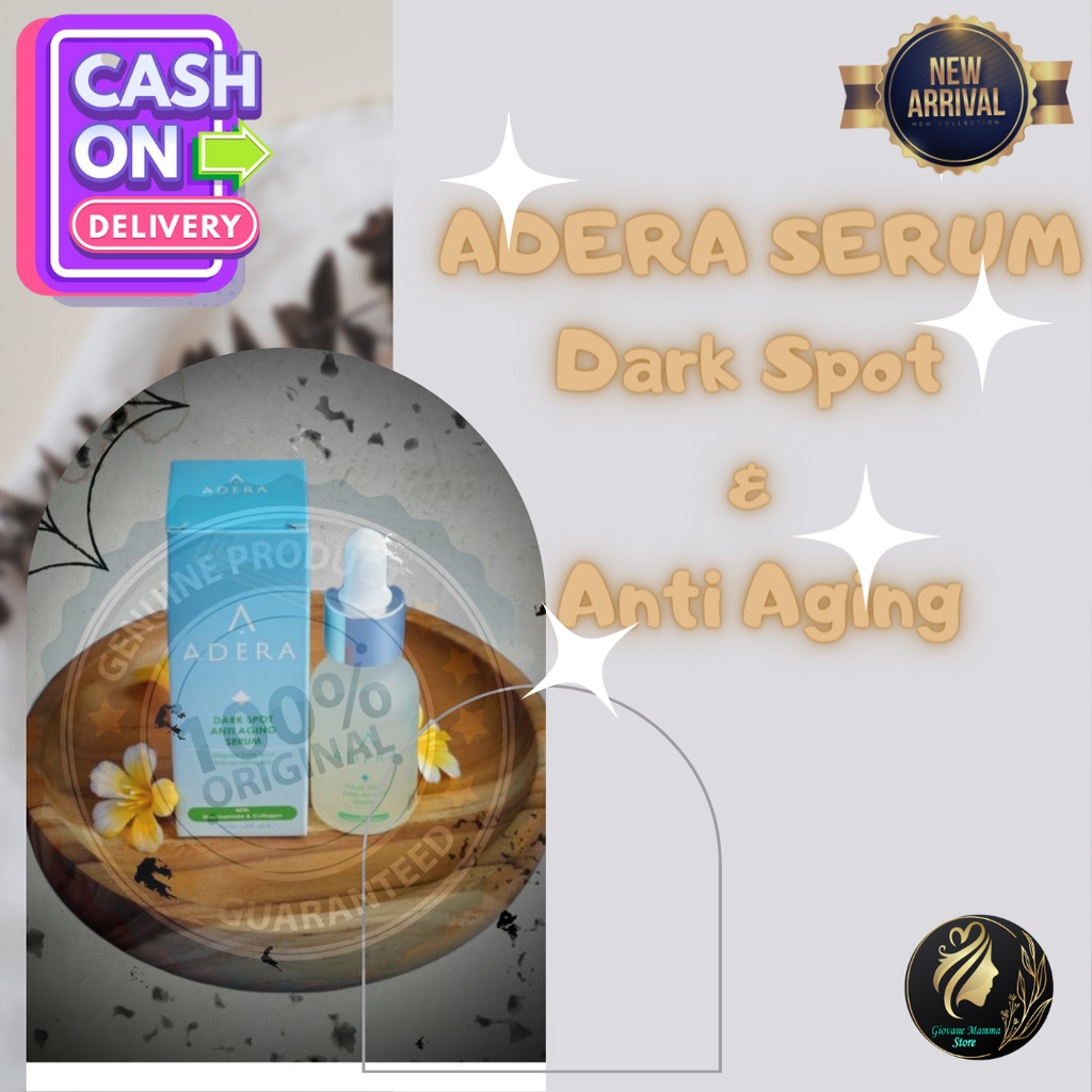 Serum Perawatan Wajah  Flek Hitam dan  Penuaan Dini ^ADERA DARK SPOT ANTI AGING Serum^ BPOM || Dijam