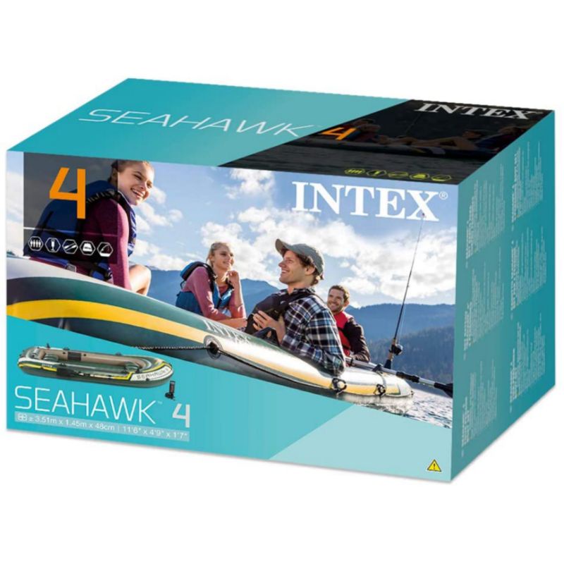 Intex seahawk 4 inflatable boat perahu karet intex 68351
