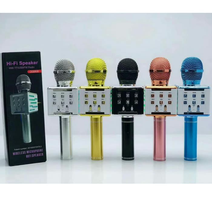 Mic Bluetooth karaoke KTV LED DS868 Microphone Smule Wireless