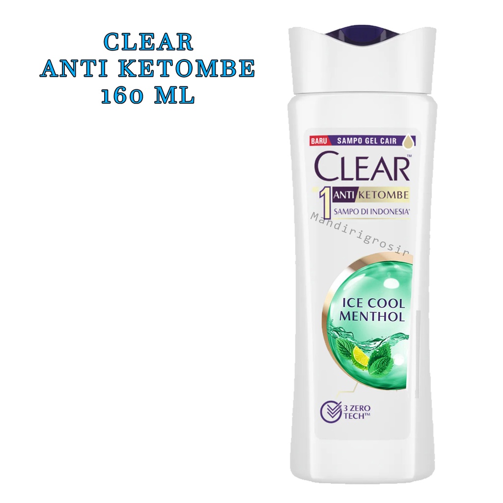 Shampo Clear * Clear * Anti Ketombe *160ml