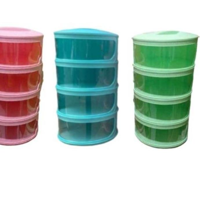 ❅ tudung saji warna 4 susun PINK BIRU HIJAU PUTIH multifungsi tudung saji 4 layer sledding ✱