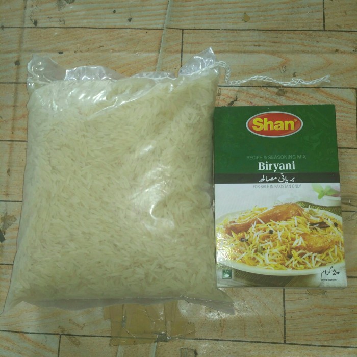 

978Eq1W Paket Beras Basmati 1Kg Bumbu Briyani Shan Murah - Creamy Sella WQ012
