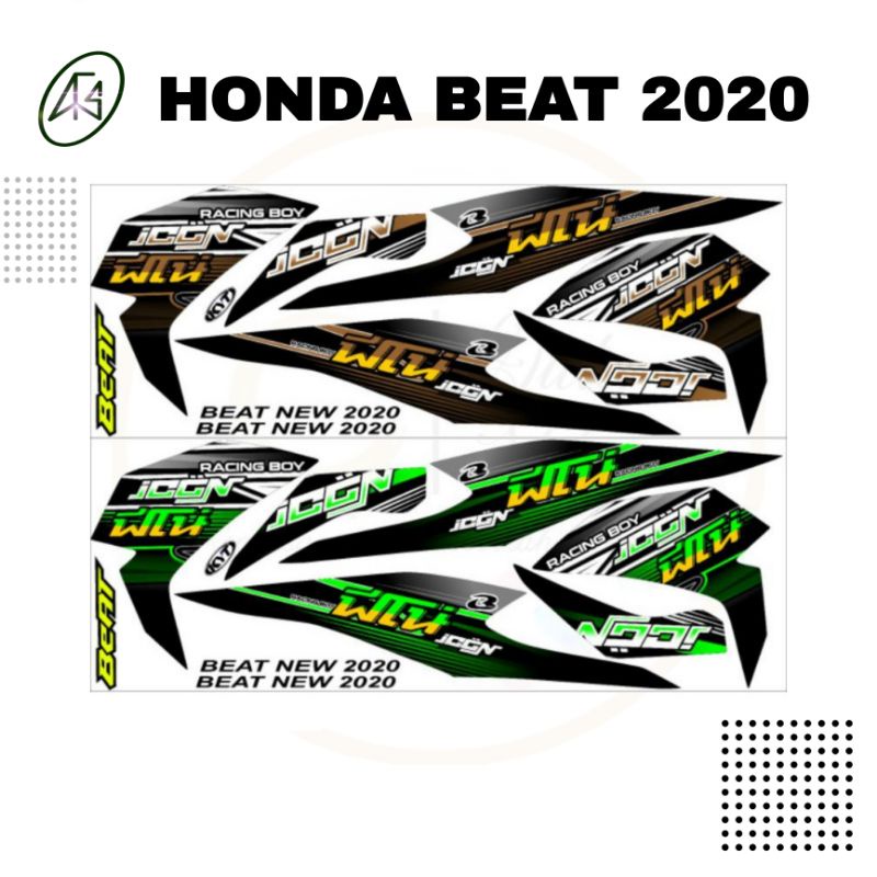 Stiker Skotlet motor HONDA BEAT 2020 Striping Racing aksesoris