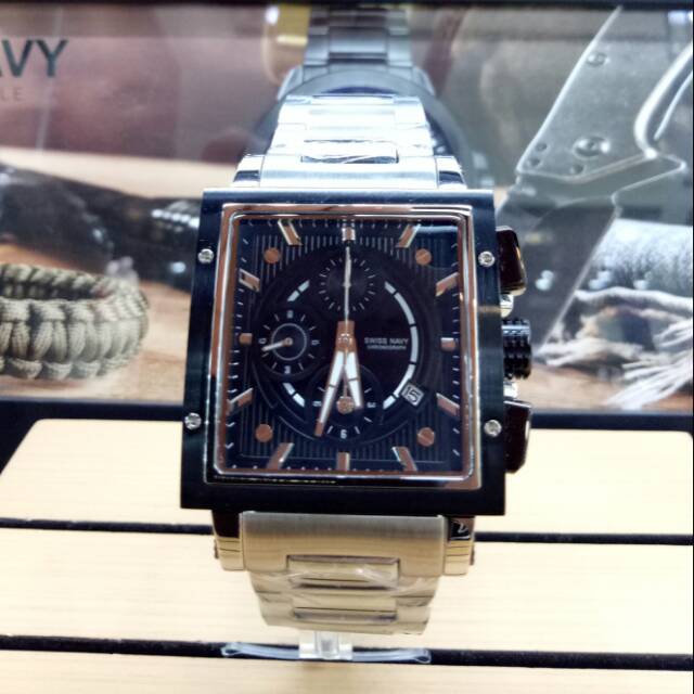 Jam tangan Pria SWISS NAVY Chronograph SN-6835 ORIGINAL