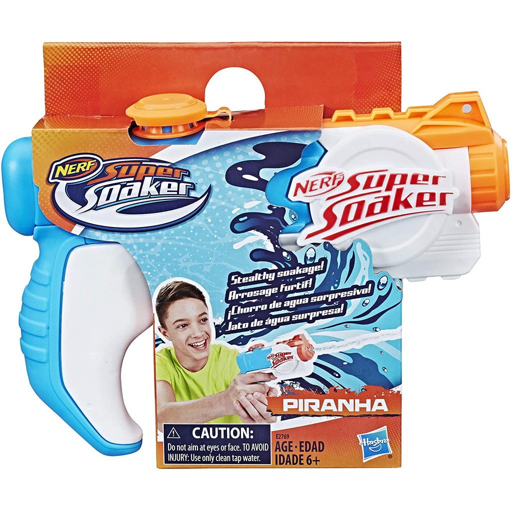 NERF Super Soaker Piranha Mainan Pistol Air