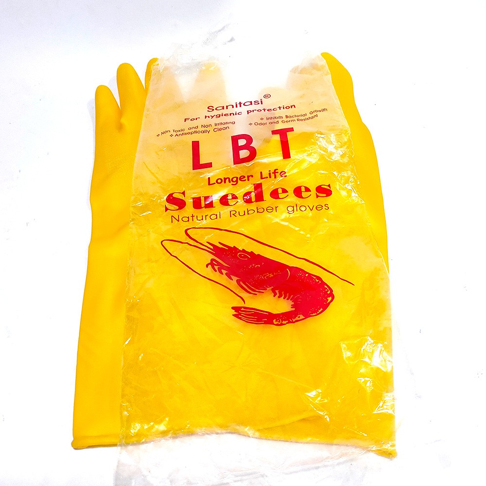 SARUNG TANGAN KARET KUNING LOBSTER LBG CAP UDANG