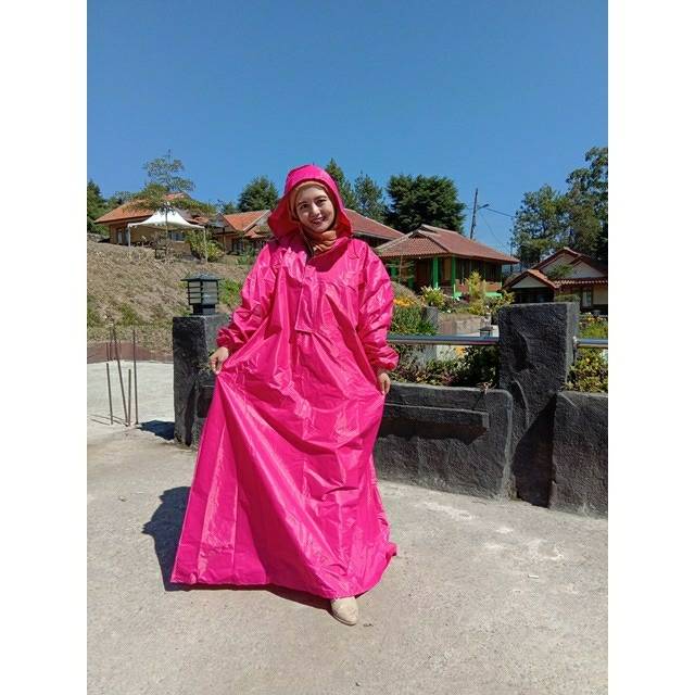 Jas Hujan Gamis Big size, raincoat Jumbo Muslimah