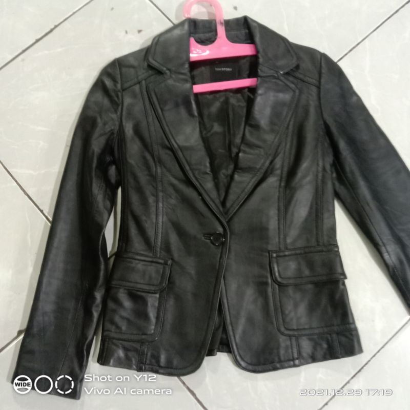 jaket kulit wanita asli kulit domba