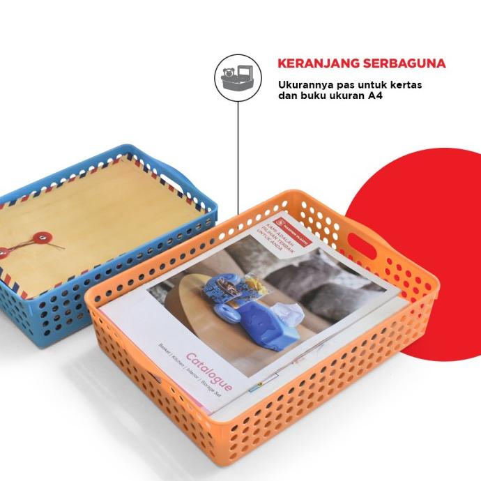 

COD Maspion Tempat File/Kertas A4 Stock Basket Isi 4 pcs PROMOKode 4961