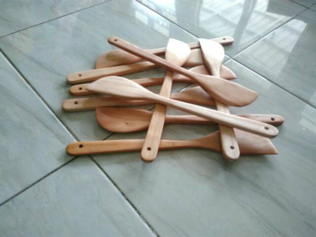 Sutil / Sendok / Spatula / Sodet Kayu Mahoni P35 / SOLET MAHONI