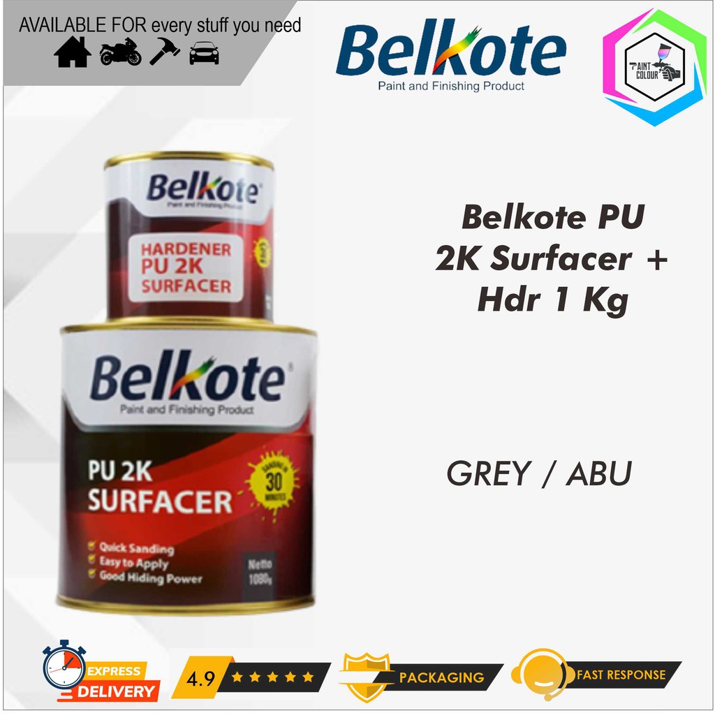 Belkote Epoxy PU 2K Surfacer Cat Dasar Epoksi 1kg