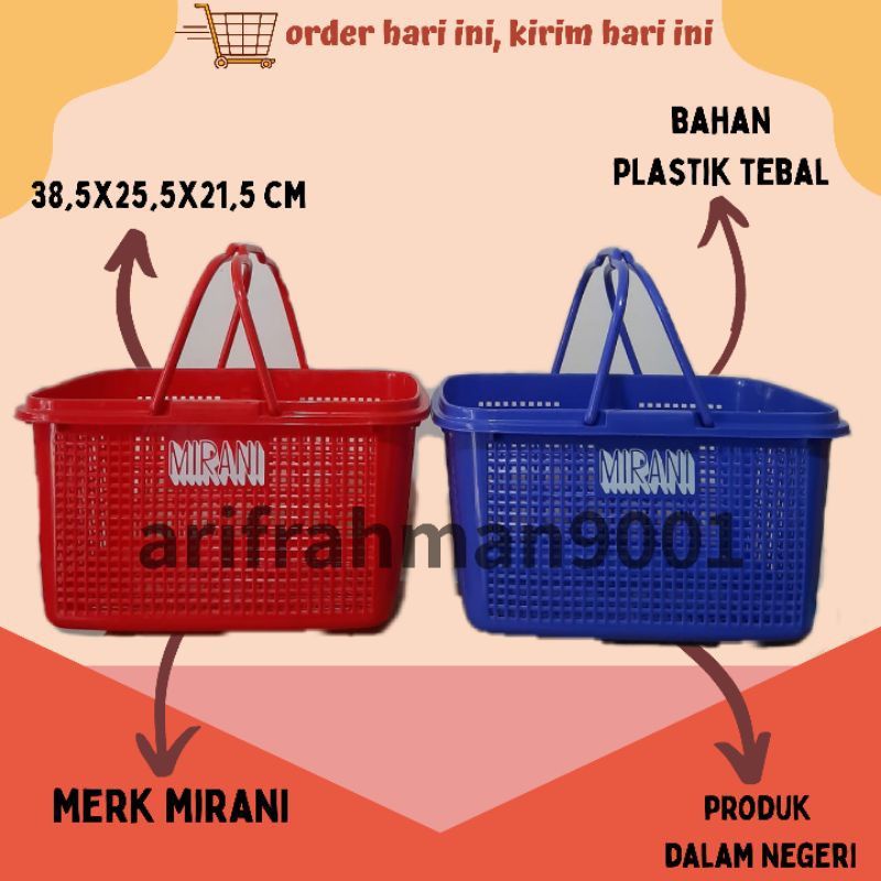 MIRANI - KERANJANG BELANJA MIRANI / KERANJANG PLASTIK