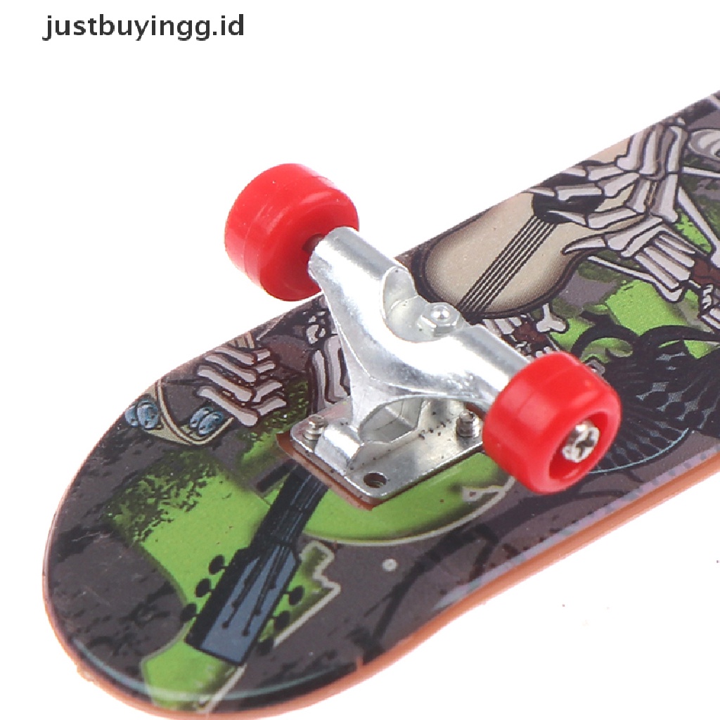 [justbuyingg.id] Fingerboard Mini Finger Skateboard Plastic Finger Skate Scooter Skateboard Toy ID