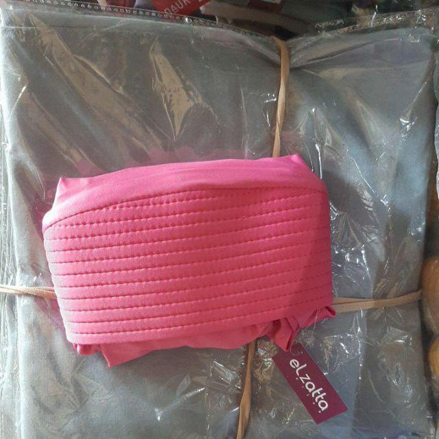 BERGO SYARI KIRANA ELZATTA HIJAB INSTANT TULISAN GLITTER BAHAN JERSEY-Pink 148