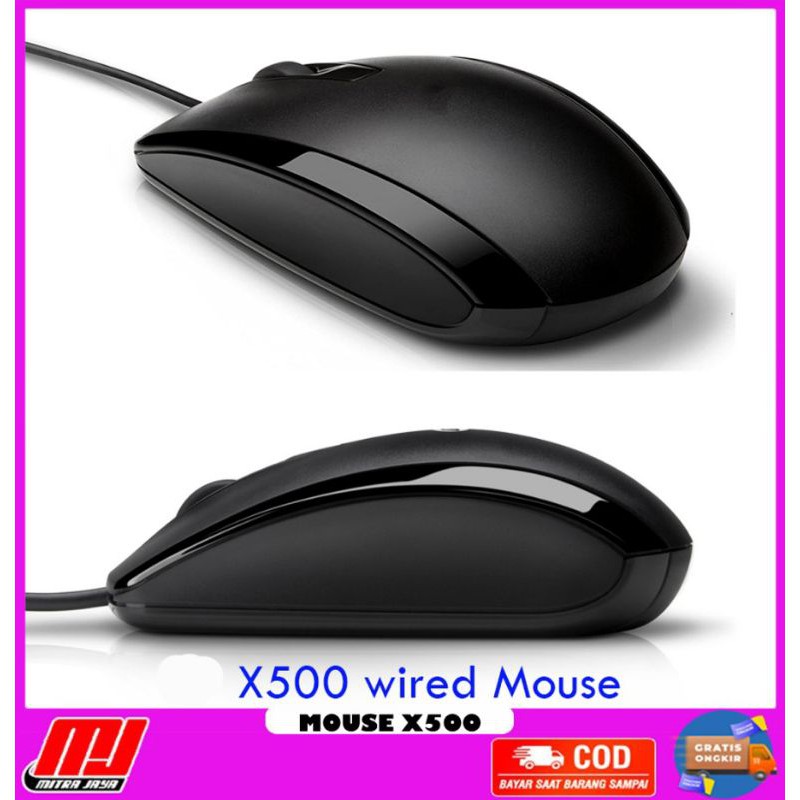 Mouse USB HP X500 Wired Optical Sensor Mouse 3 Buttons