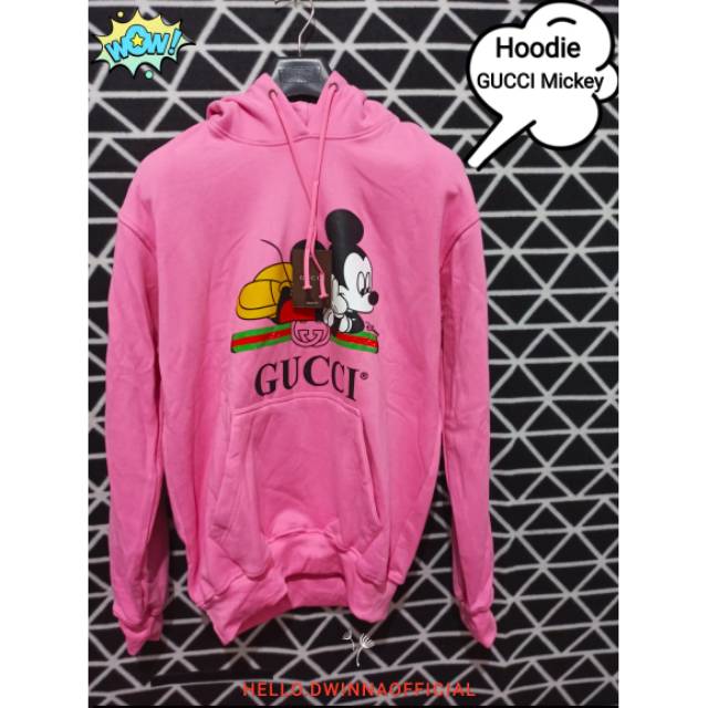 NEW HOODIE GUCCI x DISNEY PINK MURAAHH