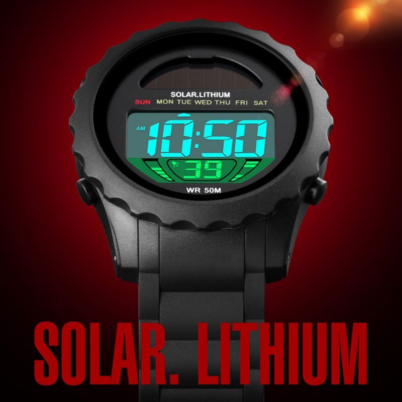 Jam Skmei 1585 solar power original bergaransi free gift box