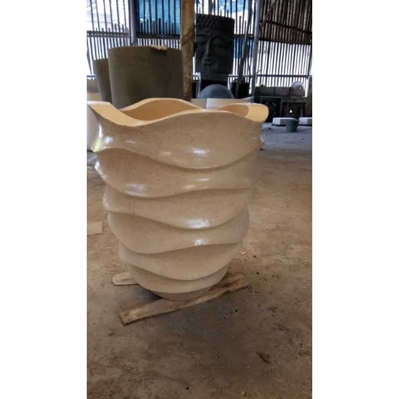 bak mandi teraso model bunga uk 60x50 dan ongkir ke Bandung