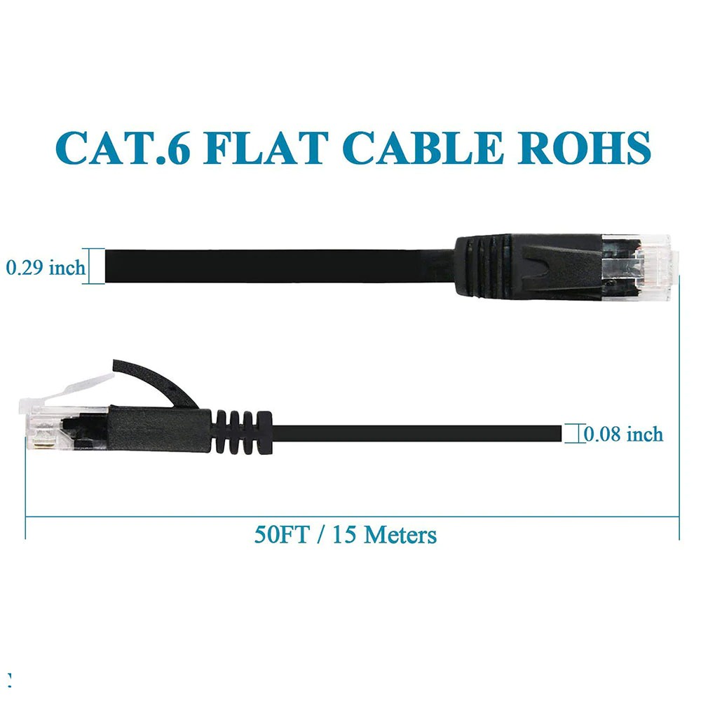 Kabel Ethernet LAN Network RJ45 Cat6 UTP 10Gbps 30 M SZ-6FLT