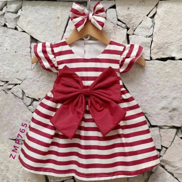 Baju Bayi Big Ribbon Dress