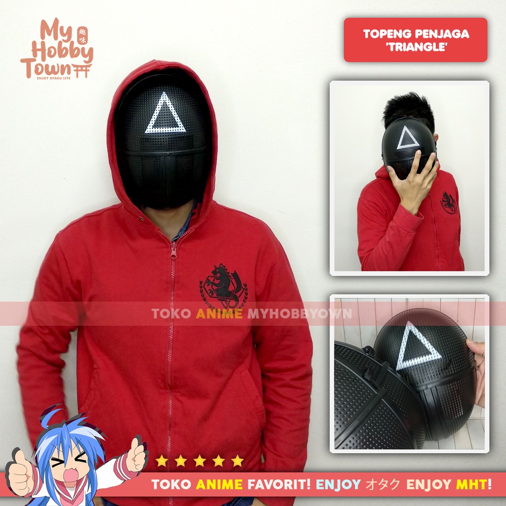 Topeng Squid Guard Penjaga Permainan Cosplay