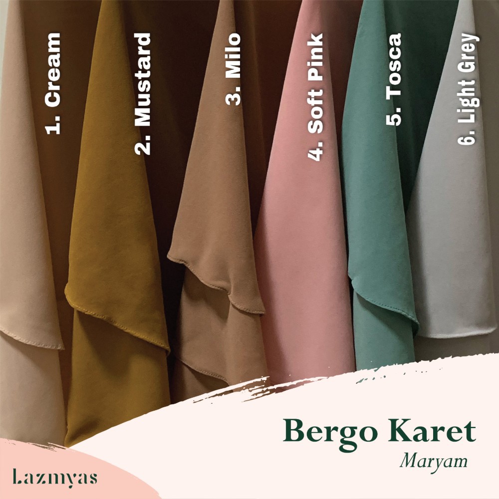 Bergo Maryam 2 layer Ceruty Babydoll