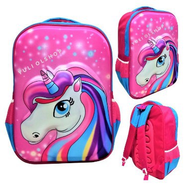 WBS TAS Timbul TERMURAH Ransel Sekolah TK Anak Laki Laki Perempuan Motif 3D Timbul IMPORT / TA015