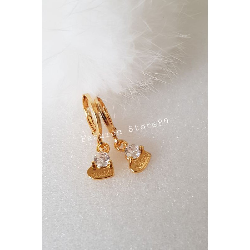 Anting GCxp jurai bestseller anting impor replica emas branded perhiasan lapis emas paling laris