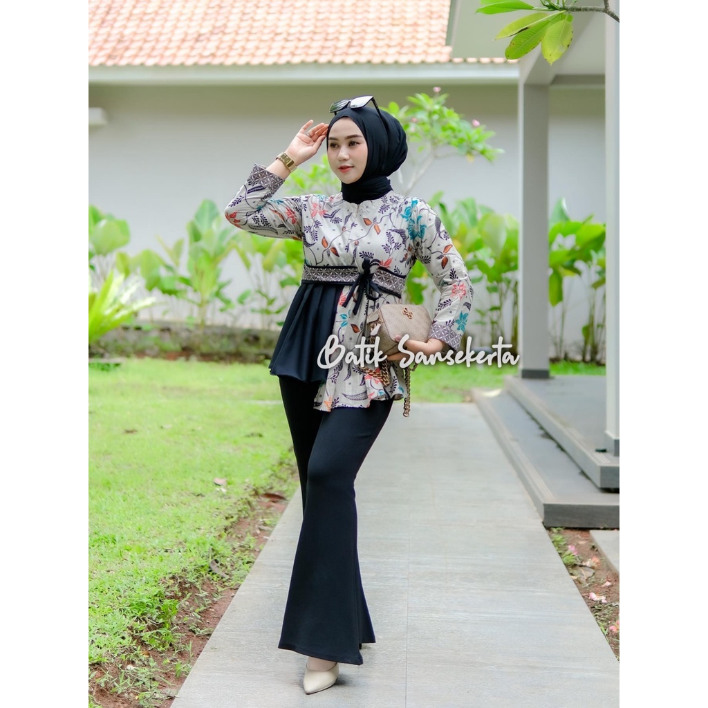 BAJU BATIK WANITA MODERN MONALISA GENES asli PEKALONGAN