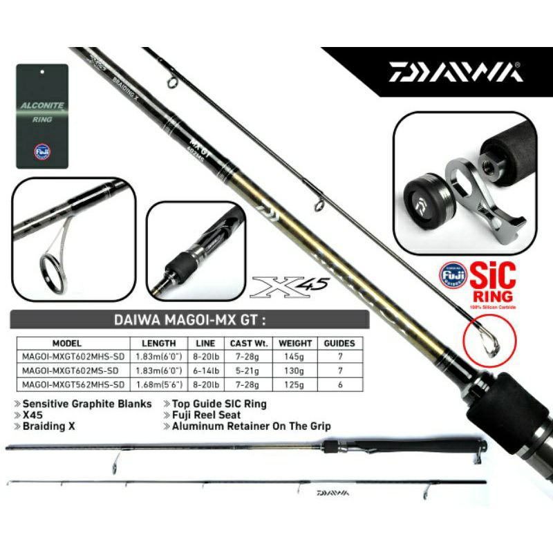 Joran Galatama Daiwa MAGOI GT MX 602MS| 602MHS|Lomba