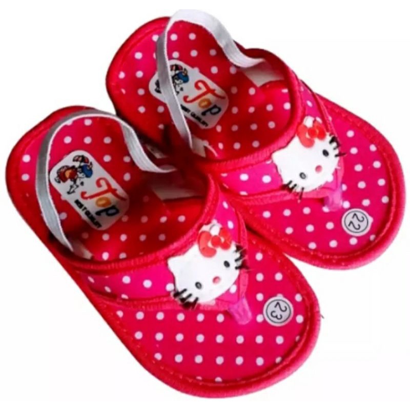 Arkn-sandal anak baby Hello~kitty Bintik