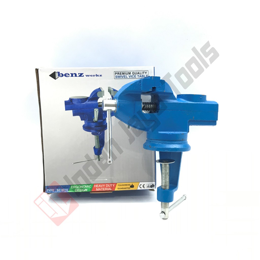 BENZ BZ-9016 Catok Meja 60 mm - Bench Vise Ragum Clamp Mini Hobby 360 Degree