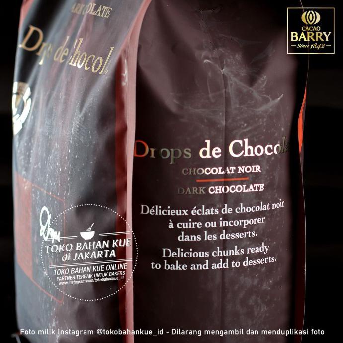 

Cacao Barry Callebaut DROPS de CHOCOLAT 500gr 50% Dark Chocolate chips