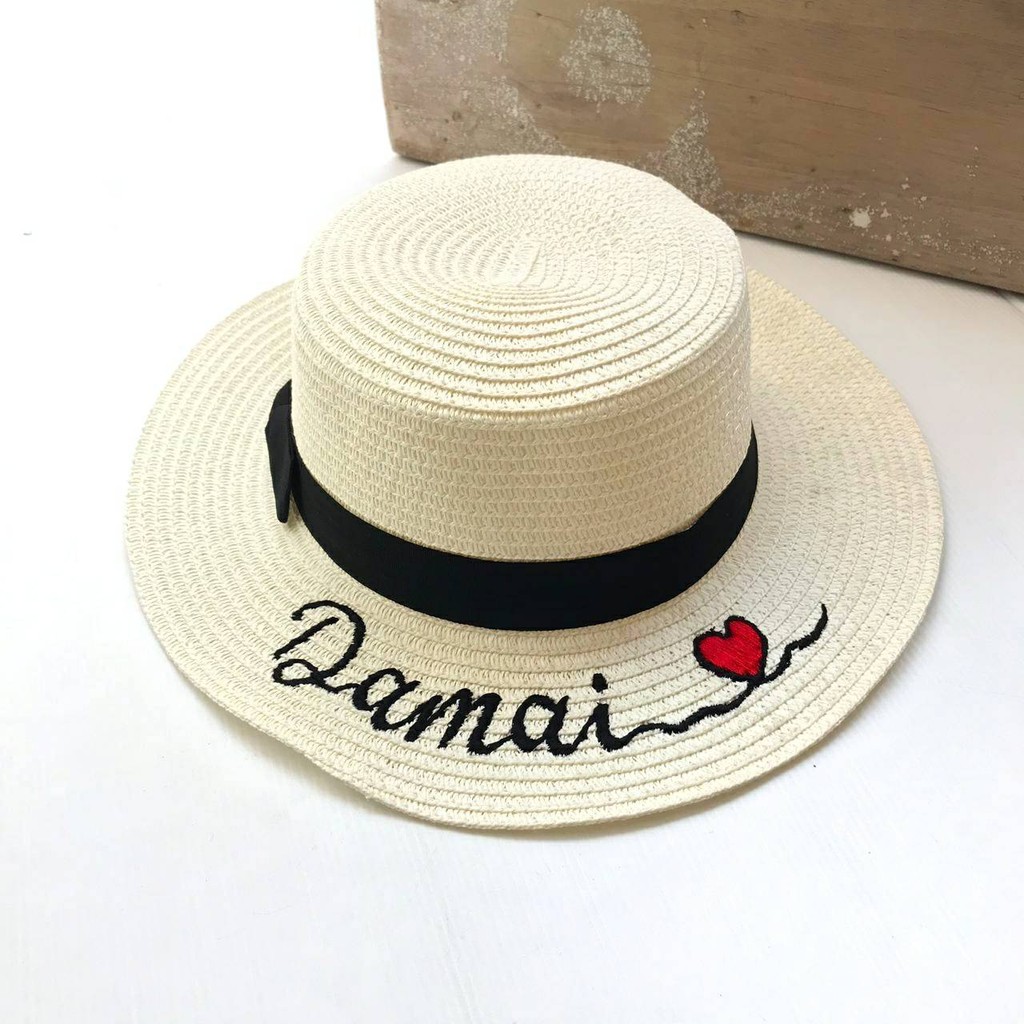 TOPI BOATER BASIC ELLE CUSTOM / TOPI BULAT / BOATER HAT / TOPI IMPORT
