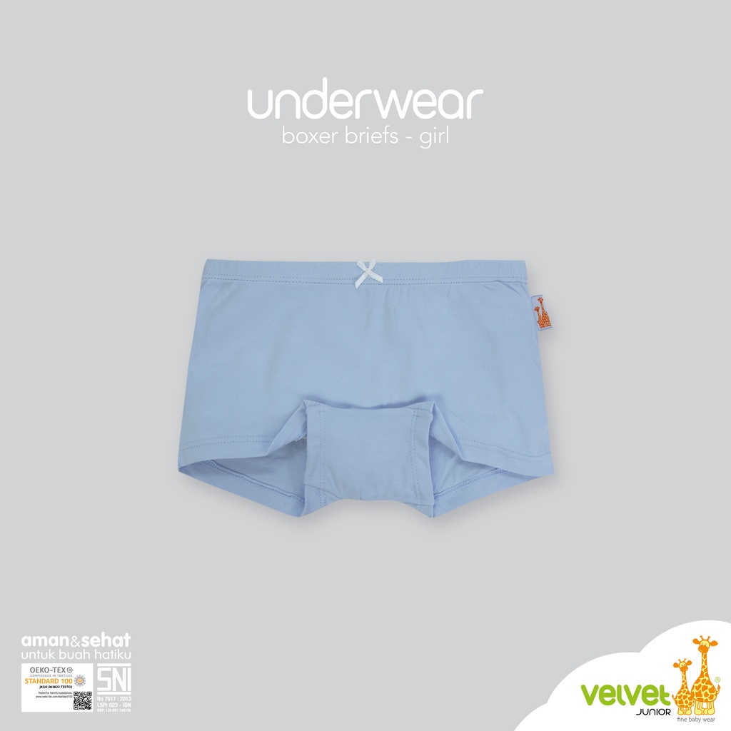 Velvet Junior UnderWear Celana Dalam Anak Perempuan Boxer - Flat Pack 3 Girl