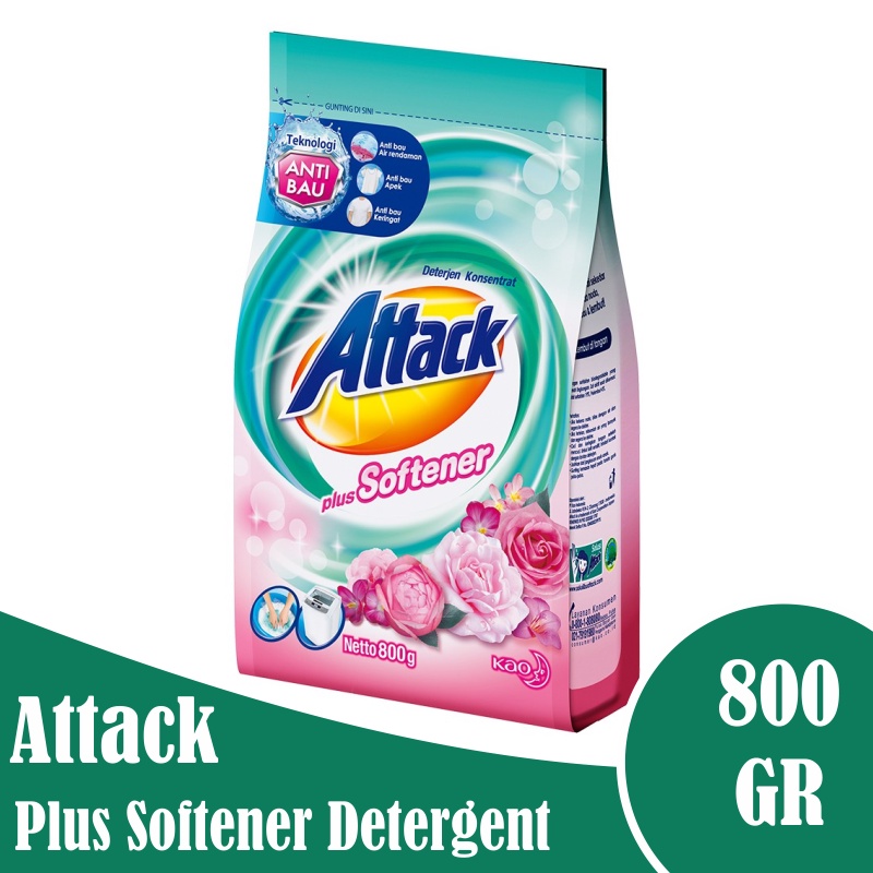 Attack Plus Softener Detergent 800Gr