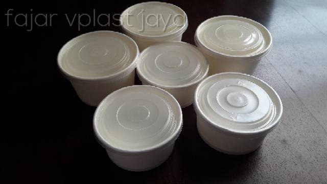 Paper Rice Bowl 600ml TEBAL / mangkok baso / mangkok es