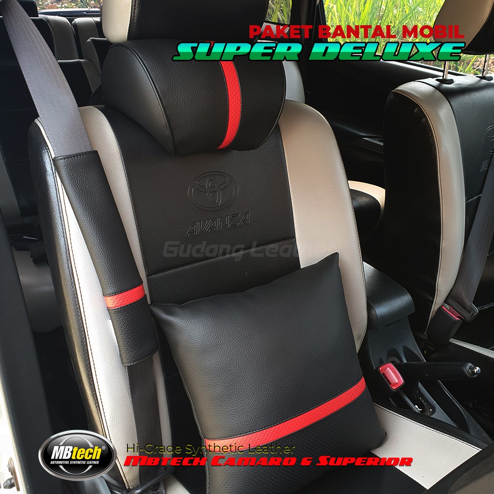 Bantal Mobil Super Deluxe Kulit MBTECH