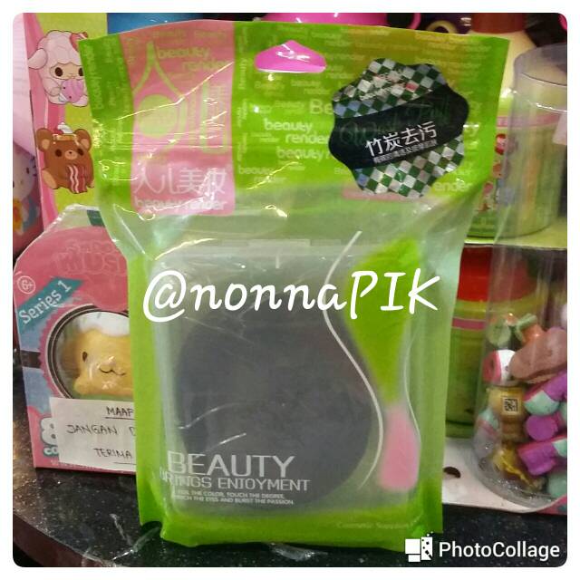 Face Wash Flutter / Spon Cuci Muka / Scent Bath Sponge