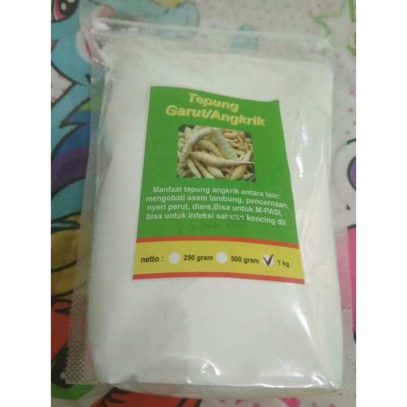 (READY) TEPUNG GARUT/AROOWROOT/PATI ASAM LAMBUNG - 1 KG