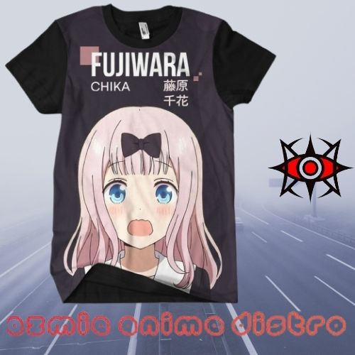 kaos 3D Fullprint Anime Fujiwara Chika