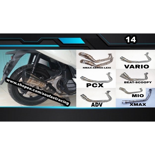 Knalpot R9 Vixion cbr150r cb150r r15 gsx satria fu mx king mx135 byson scorpio supra gtr sonic verza megapro xsr155 tiger aerox nmax vario lexi xmax scoopy beat mio xeon pcx adv-xeon injeksi