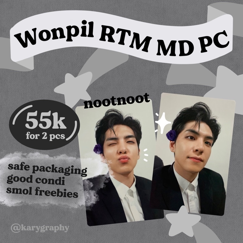 [BOOKED] Wonpil RTM MD PC Set (from AR set) - Wonpil Nootnoot and Flower