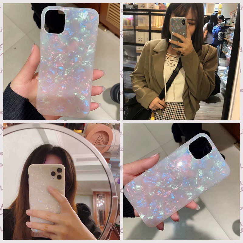 Desain casing ponsel berkilau jatuh untuk iphone 7 8 Plus X Xs Xr 12 11 Pro Max