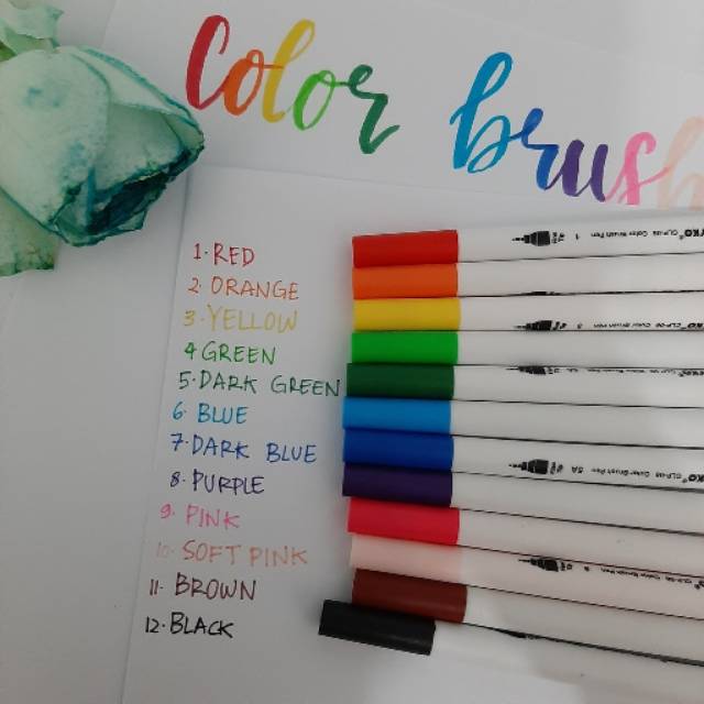 [Min Pembelian 3 pcs] JOYKO DOUBLE BRUSH PEN DUAL TIP - PENA KUAS DENGAN 2 SISI PER SATUAN