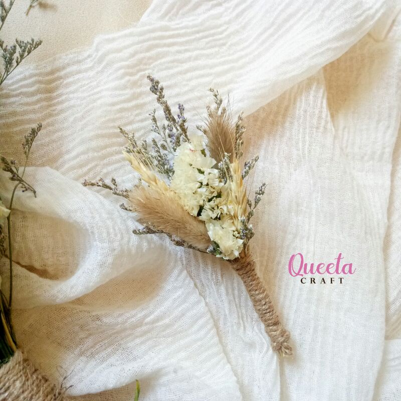 Corsage/Boutonniere/Boutonniere Rustic/Corsage Rustic/Bunga jas / Bross jas / Corsage Bunga kering