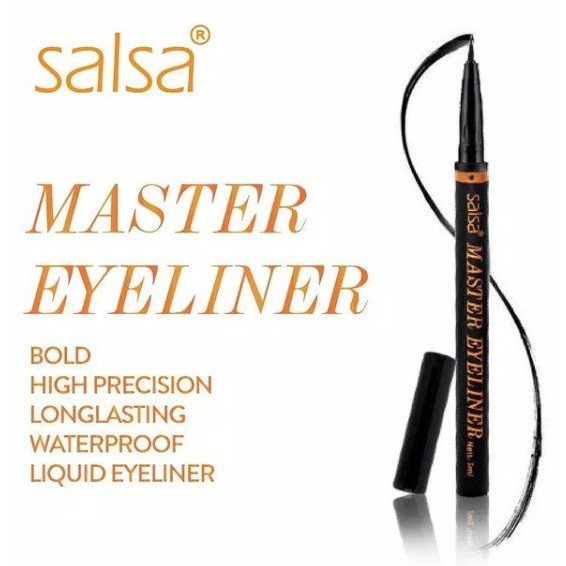 ✨LACIKOSME✨ SALSA MASTER EYELINER BLACK - EYEBROW GURU 2 IN 1 HYPERLASH