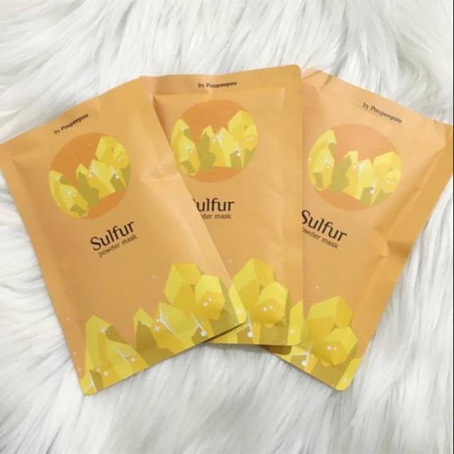 Masker sulfur Poupeepou organik /skincare murah/masker murah