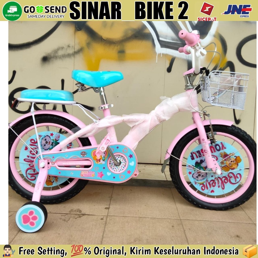 Sepeda Anak Family Daisy 12 16 18 &amp; 20 Inch Rangka Steel Low Steep Frame