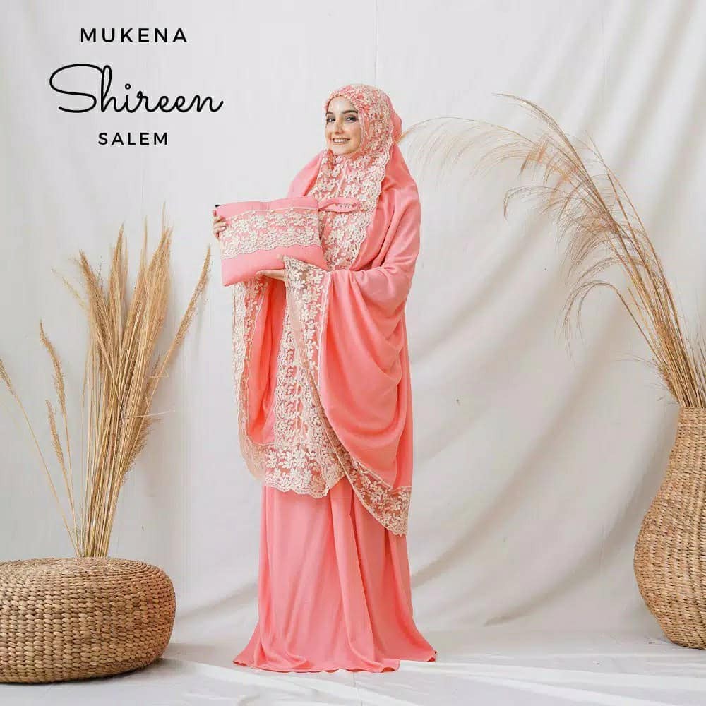 mukena dewasa shiren bahan katun/harga grosir/bayar/ditempat